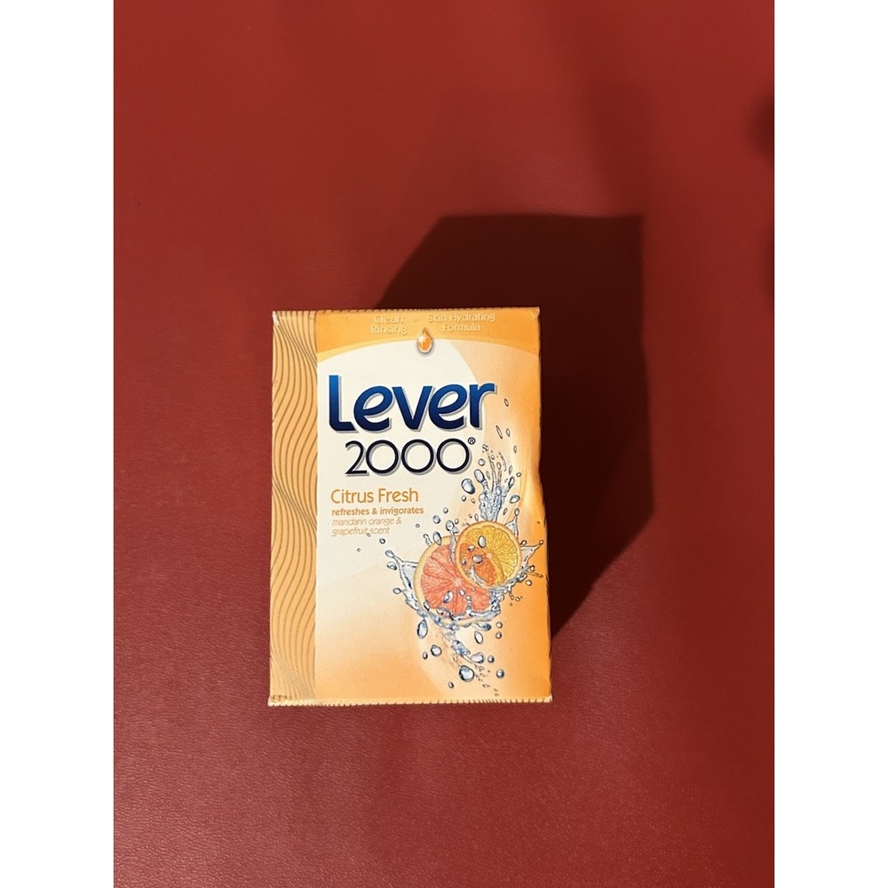 Lever 2000 Citrus Fresh Bar Soaps 4 oz Discontinued Retired PKG 2 Total Boxes